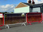 Red And White Pedestrian Barriers